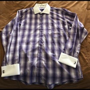 Karl Knox Button Down French Cuff Shirt